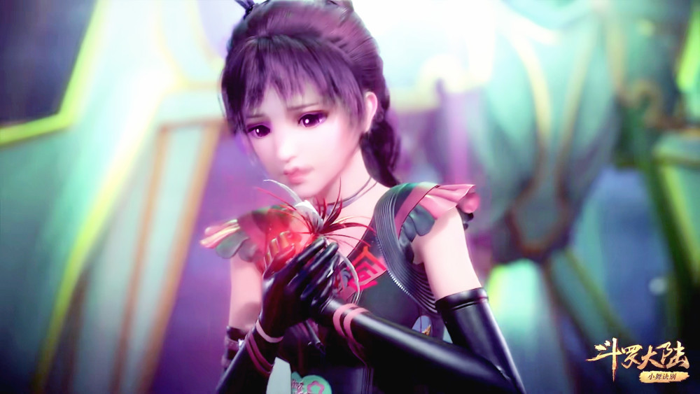 斗罗大陆粉丝自制五年后小舞的建模一袭白裙仙气感十足