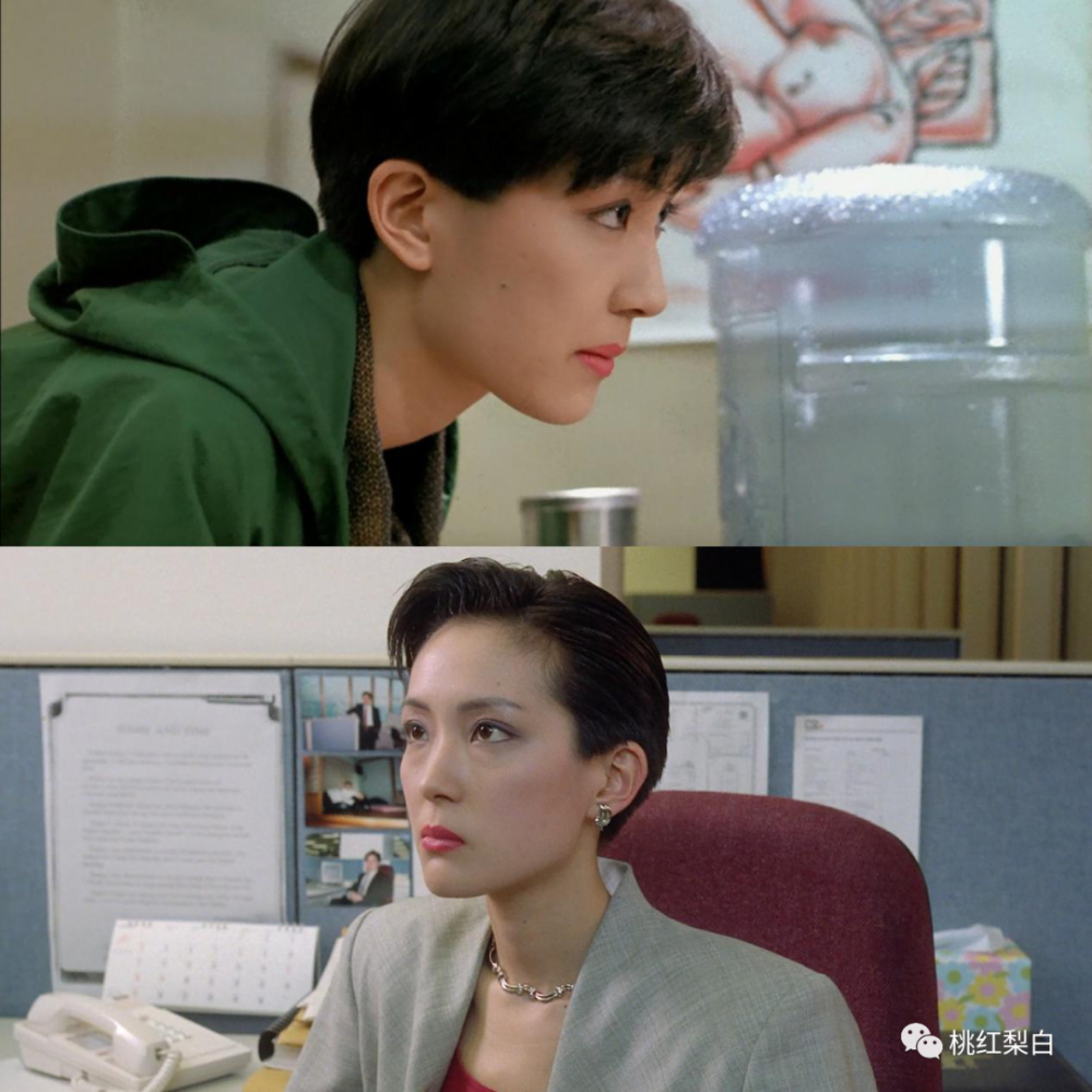 连之后陈法蓉竞选港姐时,都因为留了短发被说是"小薛芷伦",可见当时