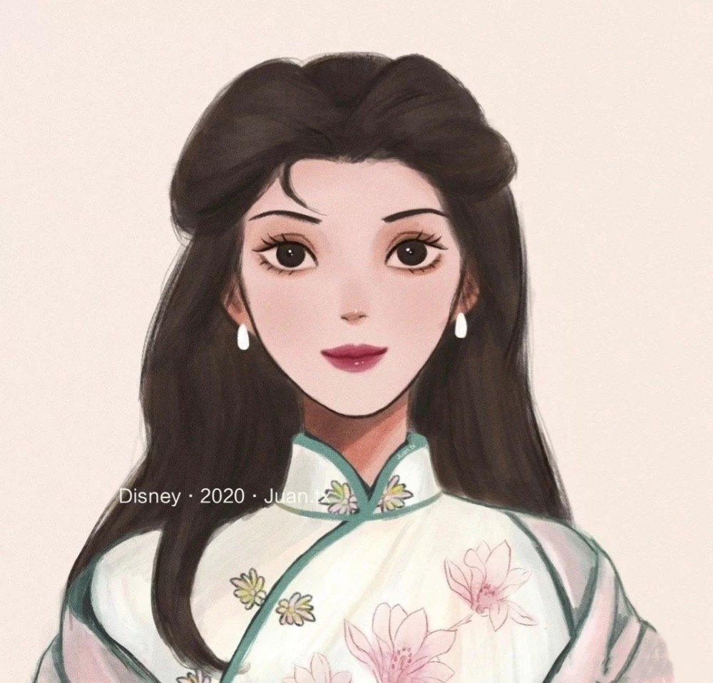 当迪士尼公主换上旗袍,美爆了_腾讯新闻
