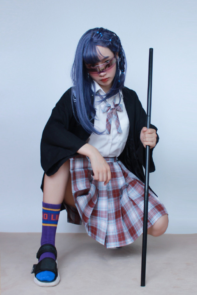 衬衫:中牌小馆_repo出境:灵瑶reiyou格裙:金鱼姬jk服种草姬#jk日常#好