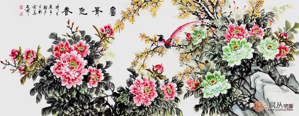 花鸟画|家里可挂的国画花鸟画 这三款颇受欢迎