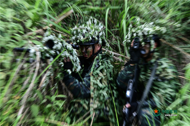 密林突击 武警自贡支队山地反恐演练来袭