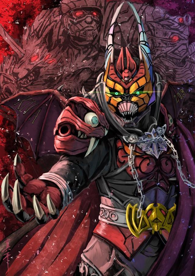 画师笔下的异类骑士三位一体在1号面前微不足道diend牛角瞩目