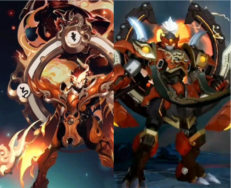 张飞五虎将限定强势来袭机甲风vs守护灵天赐表示710点券真香