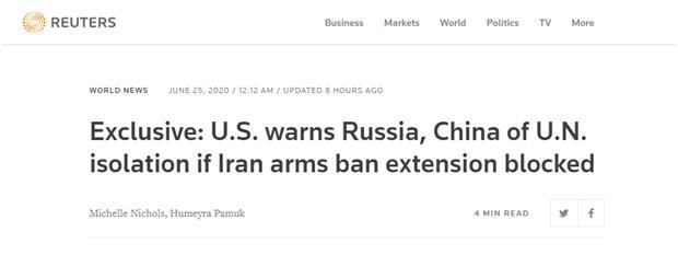 威胁上瘾了？美伊朗事务特别代表扬言：在联合国安理会“孤立”中俄