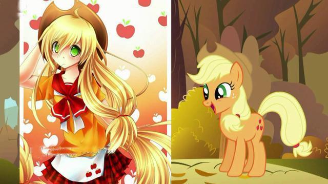 小马宝莉拟人图来袭,苹果嘉儿很有少女感,虫茧女王好妩媚