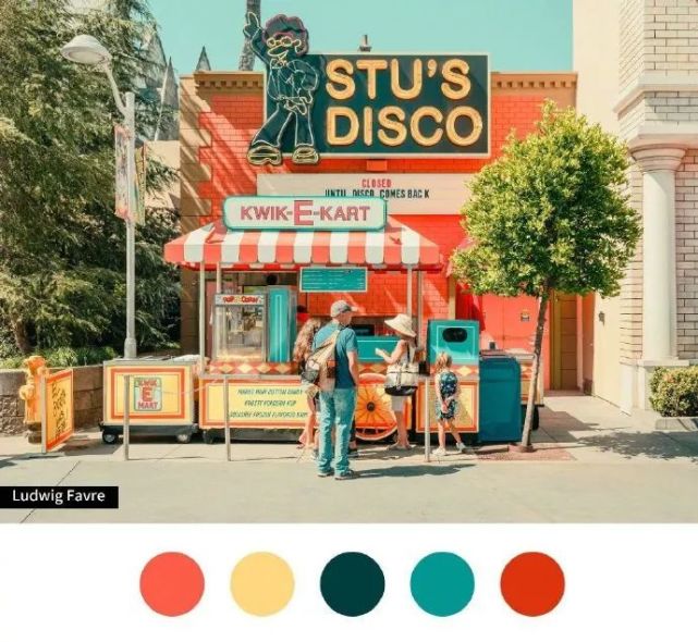 配色设计鲜艳有活力的配色参考