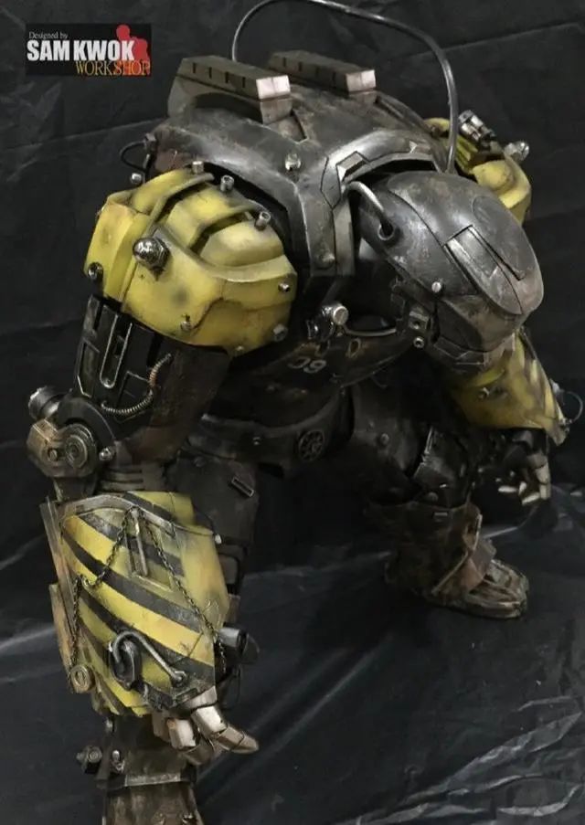 模玩控:加入车轮细节,工业风钢铁侠mark38