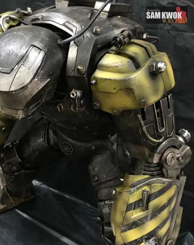 模玩控:加入车轮细节,工业风钢铁侠mark38