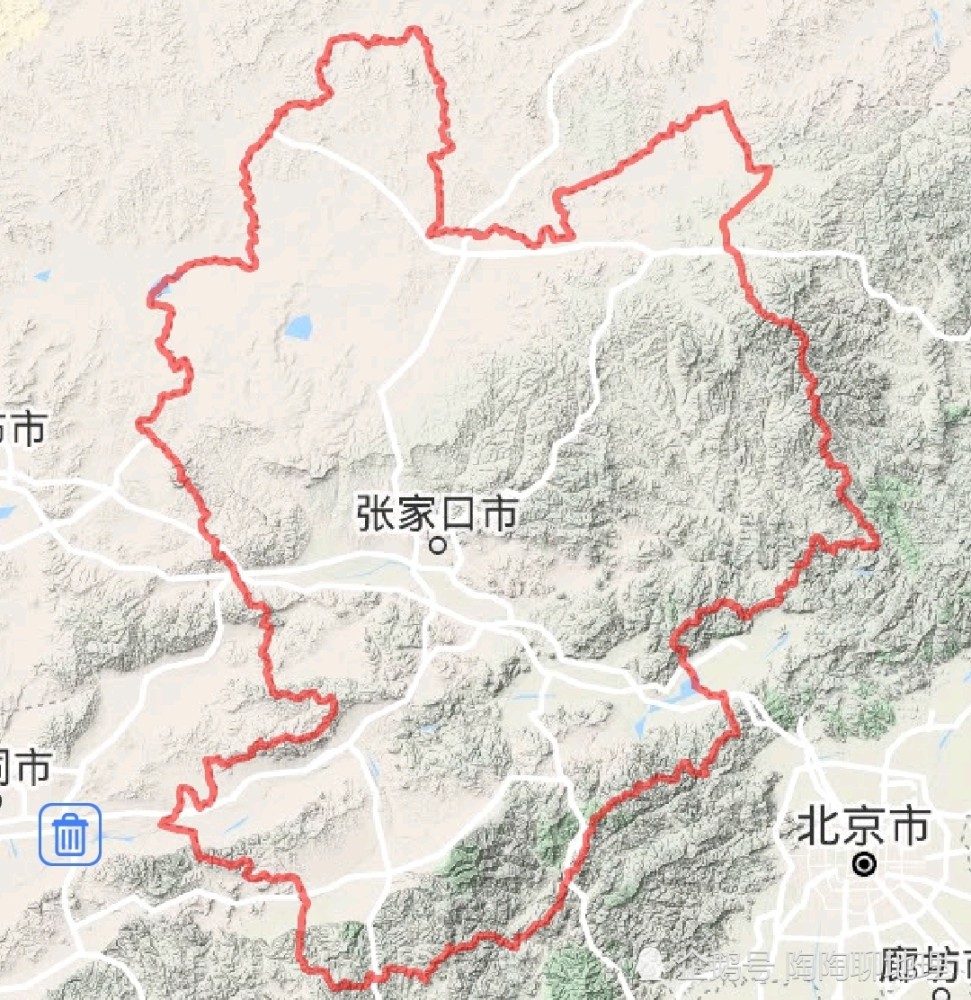 张家口市地理位置图