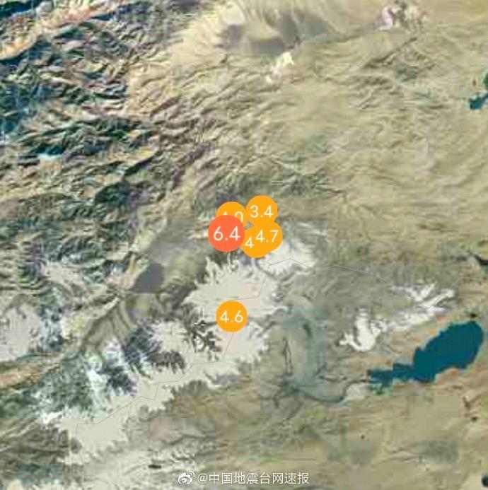 新疆于田再发生4 5级地震 截止9点半余震18次 腾讯新闻