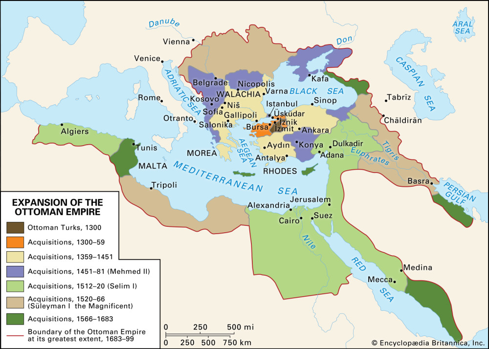 奥斯曼帝国版图图片