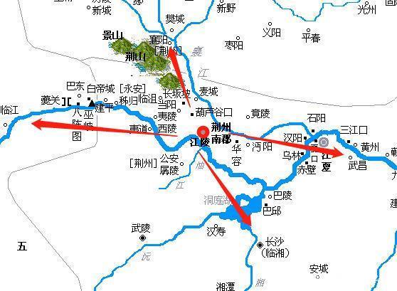 江陵的战略位置