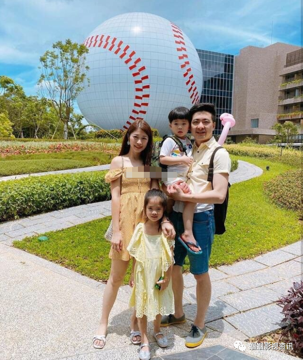 林志颖弟弟全家福曝光,妻子瑜伽画画样样精通,一双儿女颜值颇高