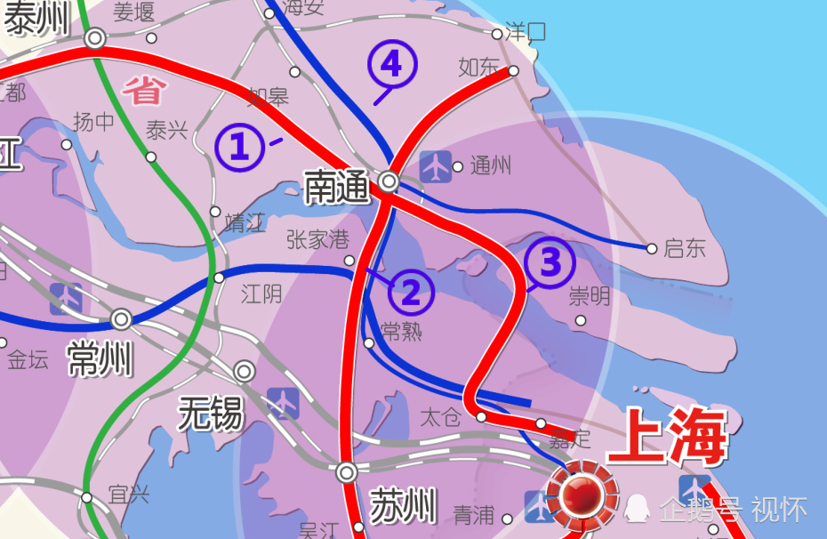 未来南通将会构成4线交汇的局面,是整个苏中地区高铁最多的城市