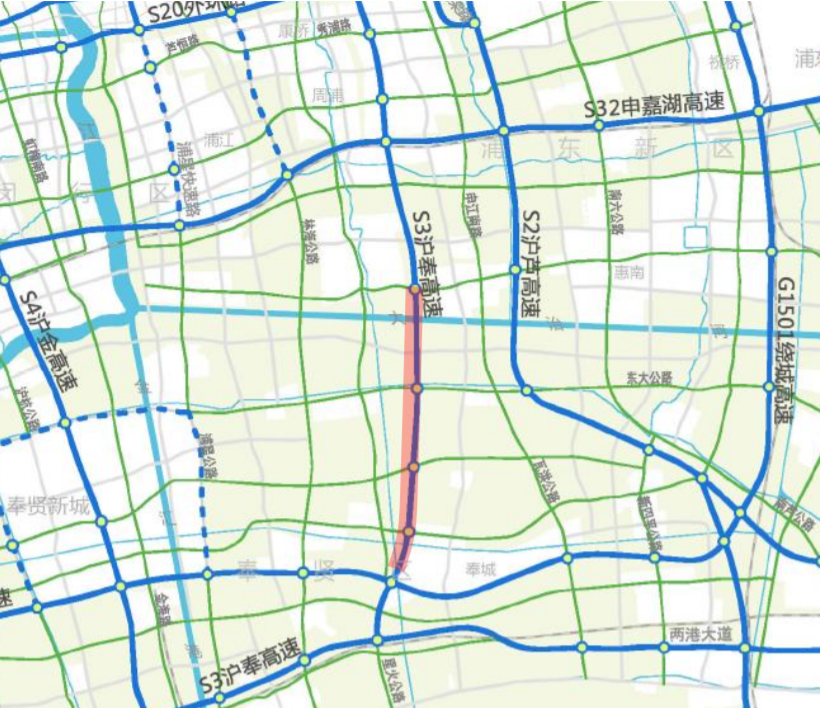 s3公路是上海市高速公路网的重要组成部分,也是浦东及上海南部地区