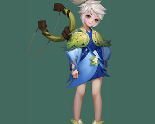 阿古朵伴生皮肤原画曝光球球化身纸鹤仙子太可爱了吧