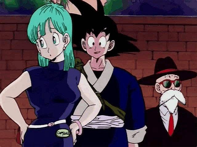 1悟空&布尔玛虽然说,《龙珠》这部动漫主要是以热血为主,但片中依然