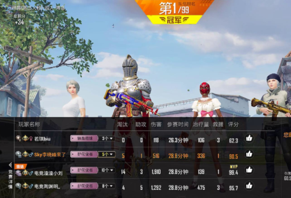 和平精英:sky又带明星们吃鸡了,电竞第一人的牌面还是那么大