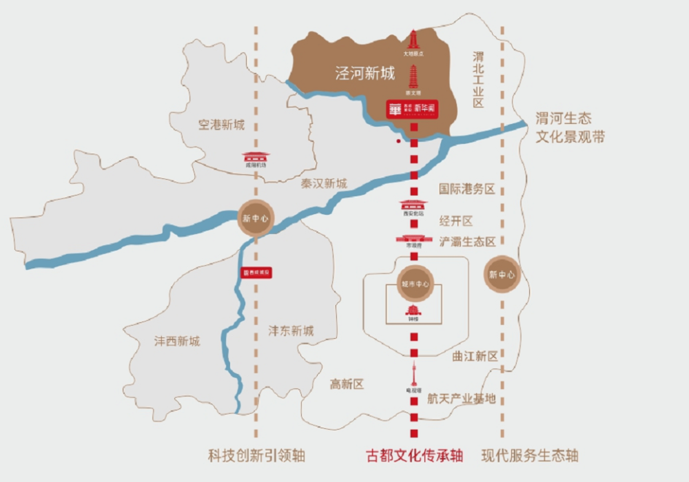 西咸新区泾河新城地图图片