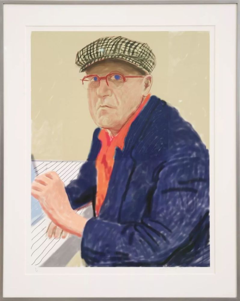 1cm大卫·霍克尼(david hockney)在工作室2018年107.5×288.