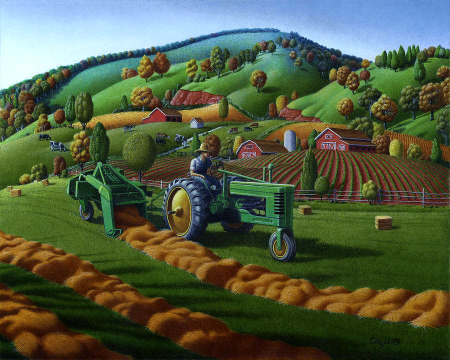 美国画家笔下的乡村田园生活太美太治愈了