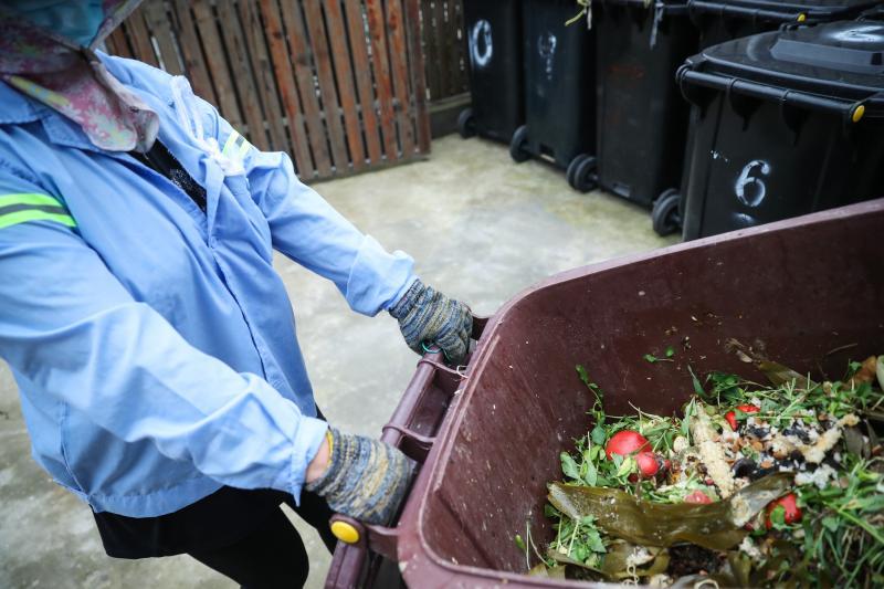 上海农村分好的湿垃圾怎么处理每天吃500公斤湿垃圾的设备来帮忙