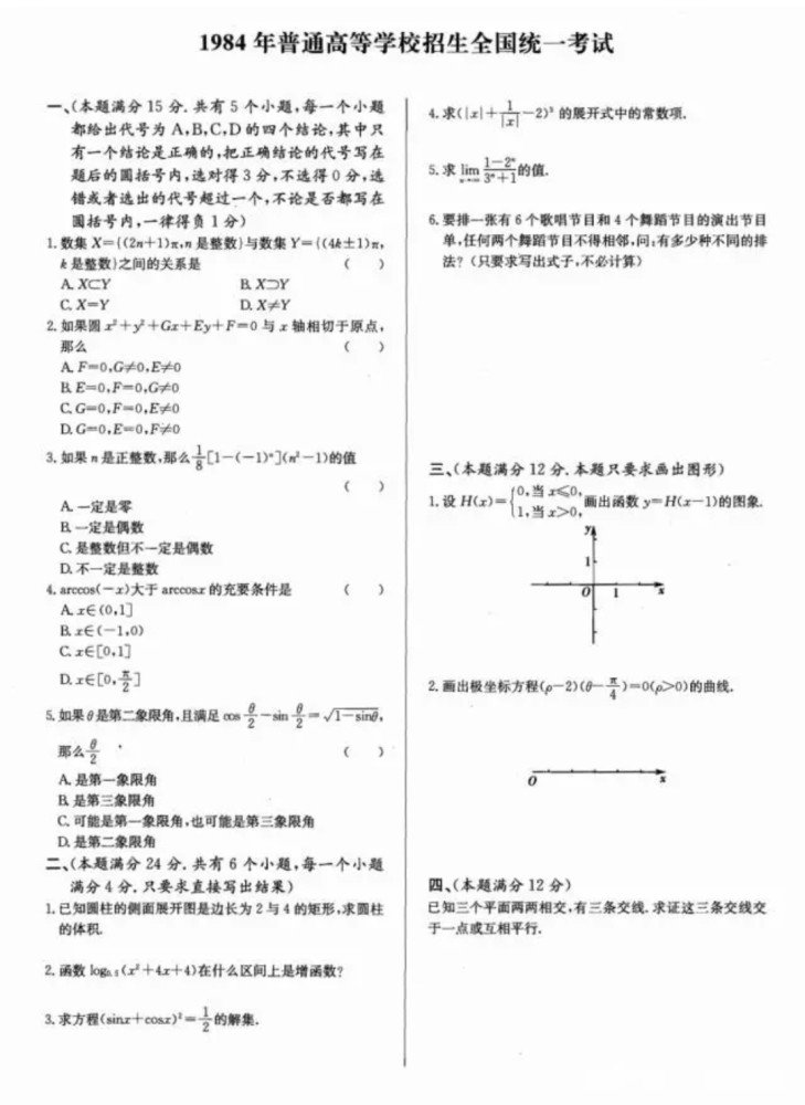 高考数学历史上 最难 的2年 考生出考场就撕准考证 平均分26 腾讯新闻