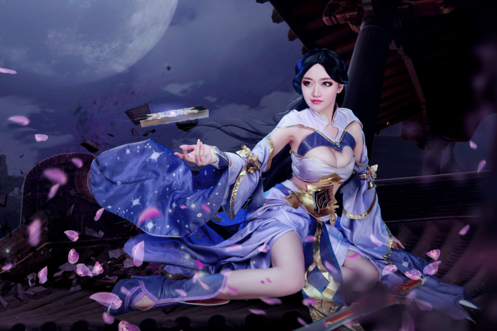 王者荣耀露娜紫霞仙子cosplay