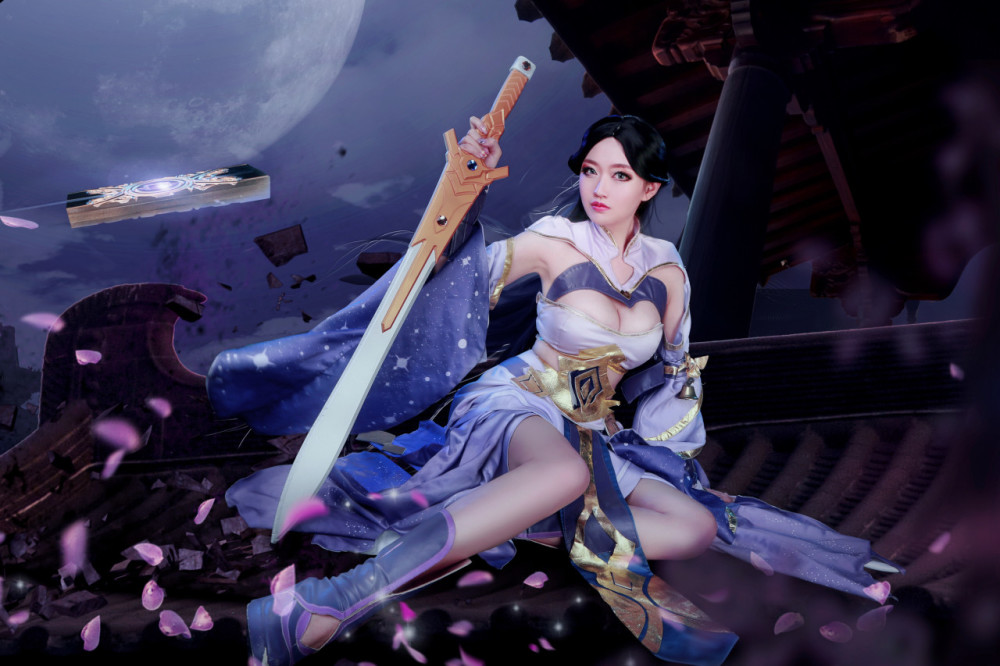 王者荣耀露娜紫霞仙子cosplay