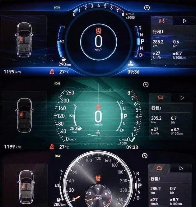 而兰博基尼家的仪表盘设计则无疑是另一个极端,其中又以雷文顿的仪表