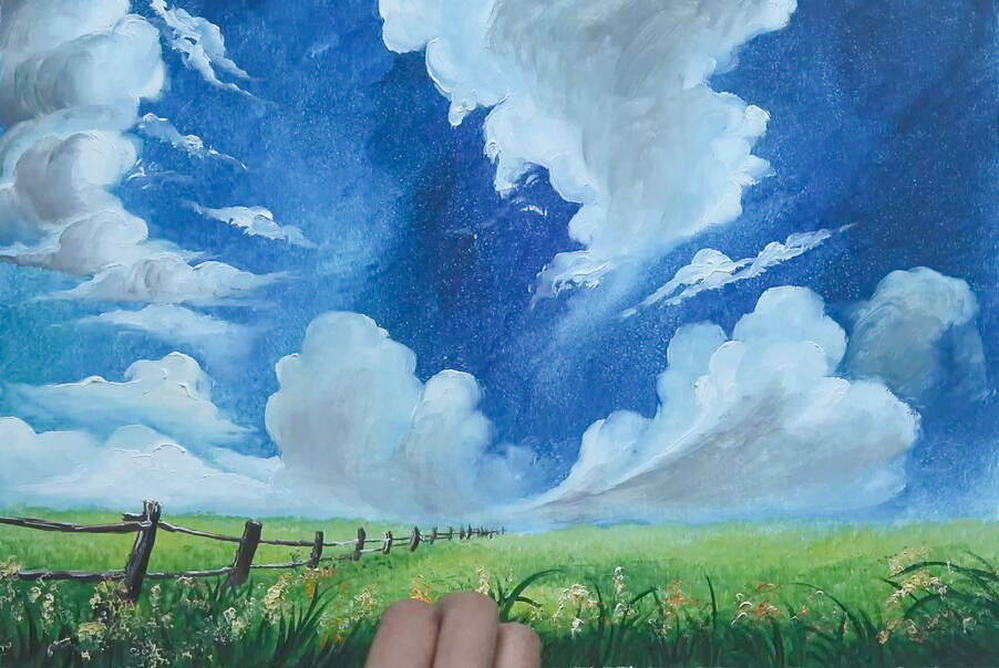 绘画教程79—简单5步画出你心中的大草原