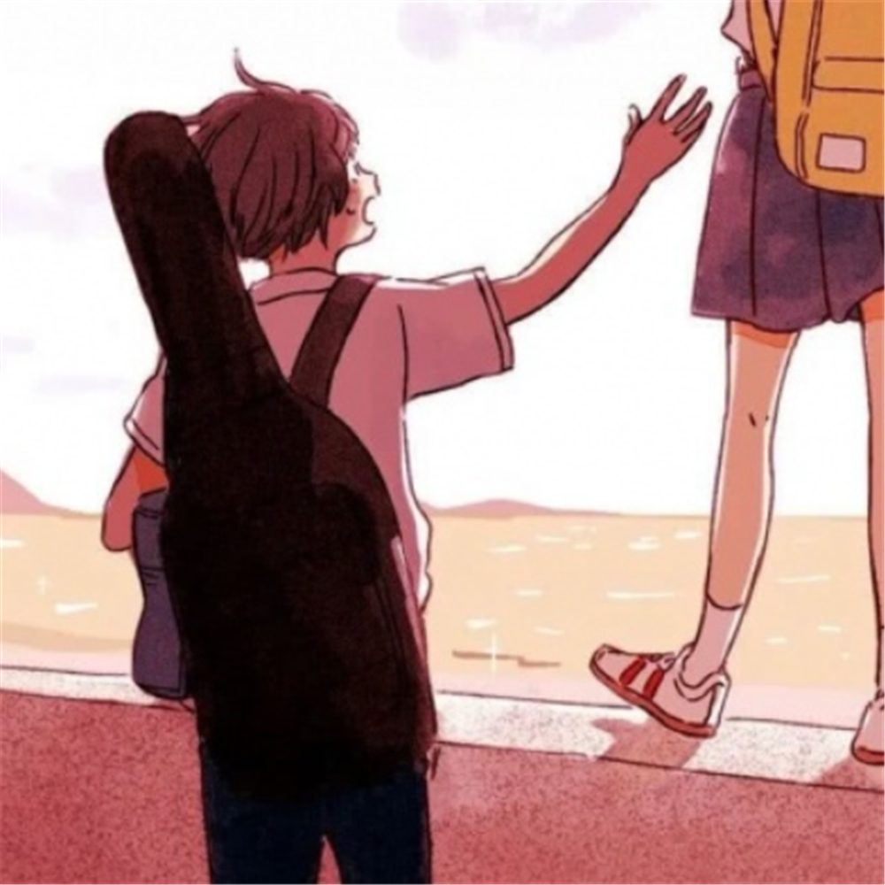 原宿风甜美动漫情头恋爱就要秀出来狂撒狗粮贼开心