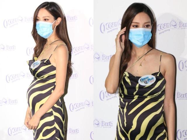 孕味浓!陈凯琳挺大肚穿高跟鞋出席活动,否认离巢坦言还会复出拍戏