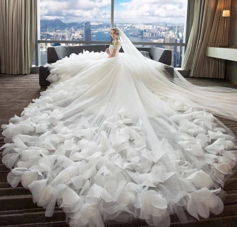 世界上最美的一款婚纱图片