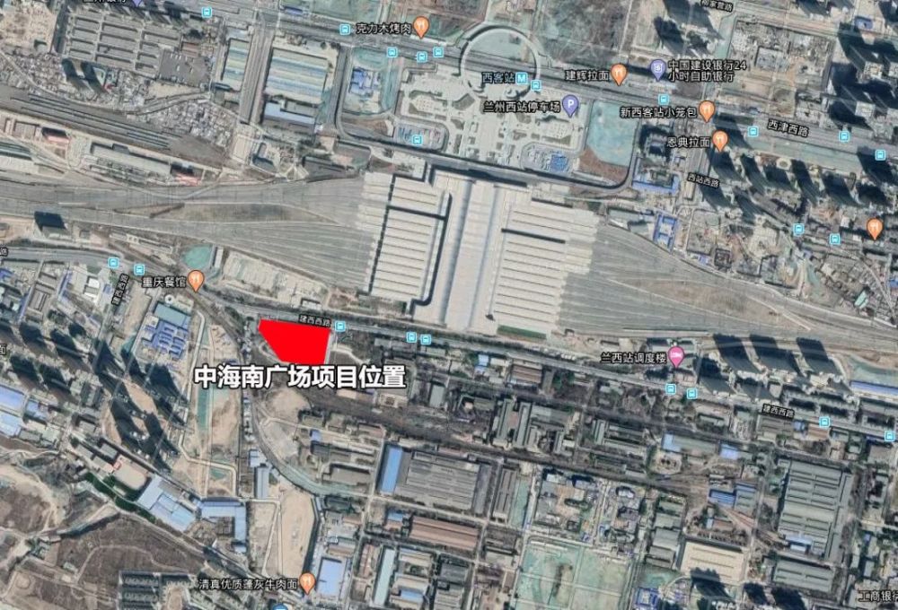 兰州中海西客站南广场项目g1902号地块建筑总平面图公示