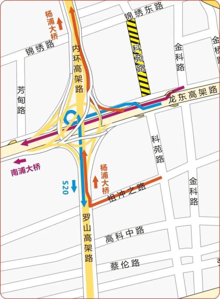龙东大道改建工程主线高架明晚通车,交警公布配套交通组织