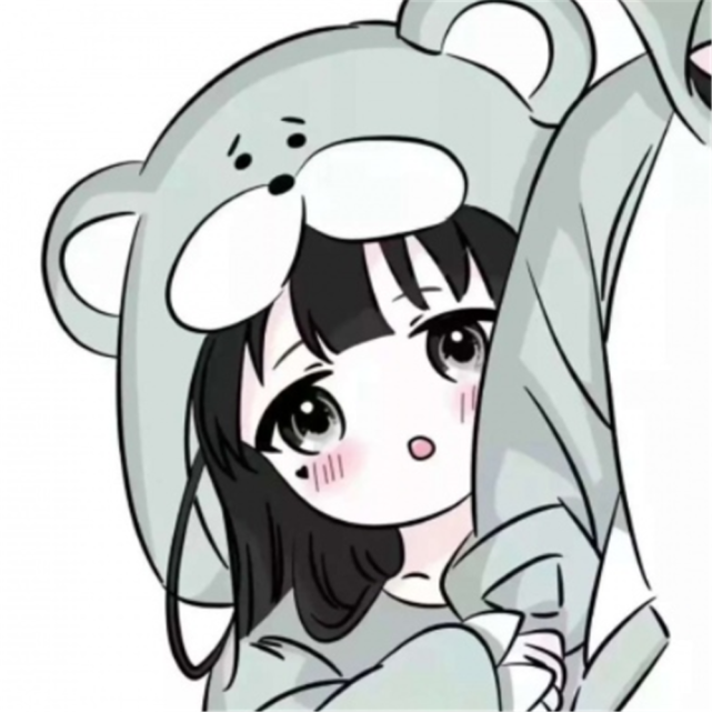 天真可爱精选动漫情头想和你一起看星空谈月色微风