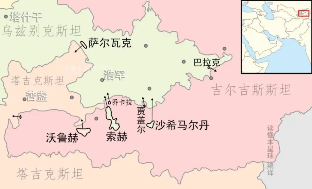 费尔干纳盆地为何那么多飞地,还成了中亚"火药桶"?