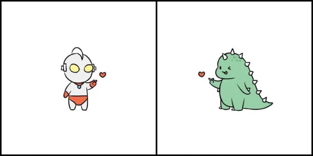 如果你看到奥特曼和怪兽的头像,可能是甜甜的爱情让有的情侣想到这样