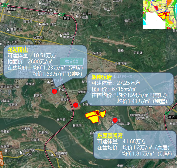 4亿斩获蔡家251亩商住地,成交楼面价7117元