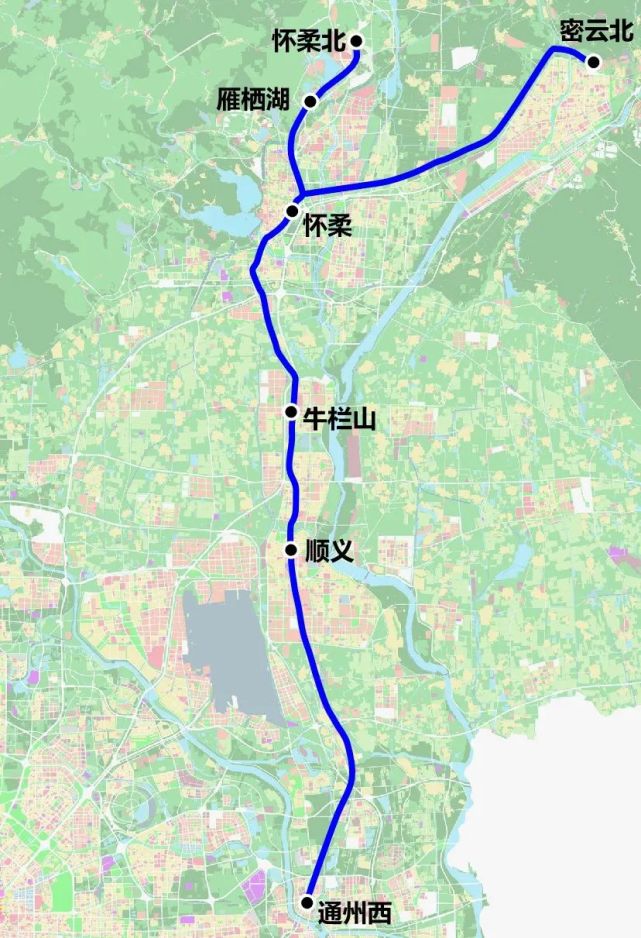 京承市郊铁路规划图图片