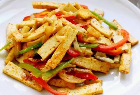 吃不腻的简单家常菜 做法简单 鲜 嫩 香 直说吃不够 豆腐 豆腐干 家常菜 孜然 青椒
