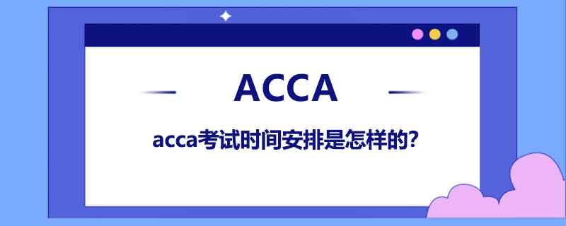 高顿acca:acca考试时间安排是怎样的?