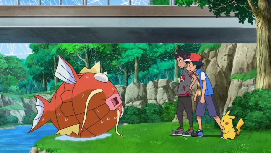 水溅跃终于站起来了小豪的鲤鱼王使用水溅跃成功直接大气层