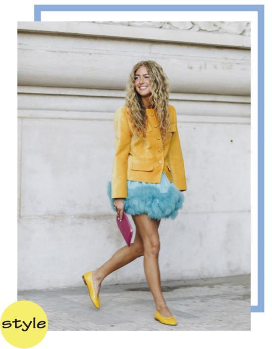 今年流行"黄蓝装",简单搭配尽显高贵气质,出门优雅又自信