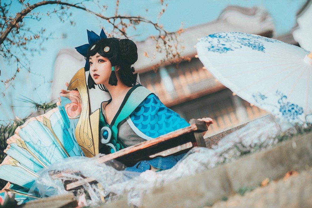 中国风萝莉王者荣耀萌妹小乔cos