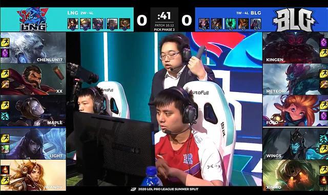 英雄联盟国豪回归赛场blg前期节奏起飞首局拿下lng