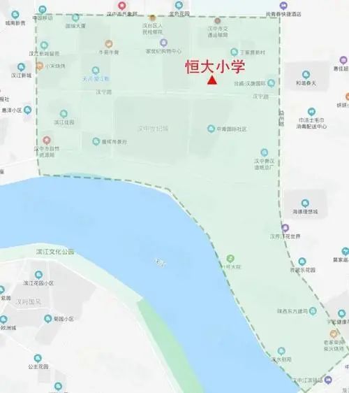 2020汉中中心城区学区地图出炉