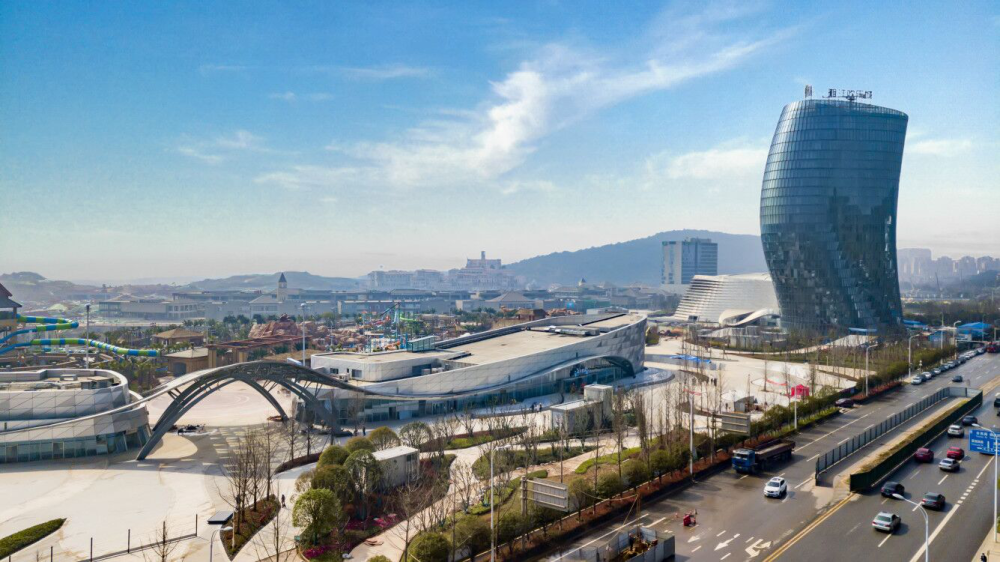 湘江欢乐城五星级酒店项目主体工程完成预计国庆试营业